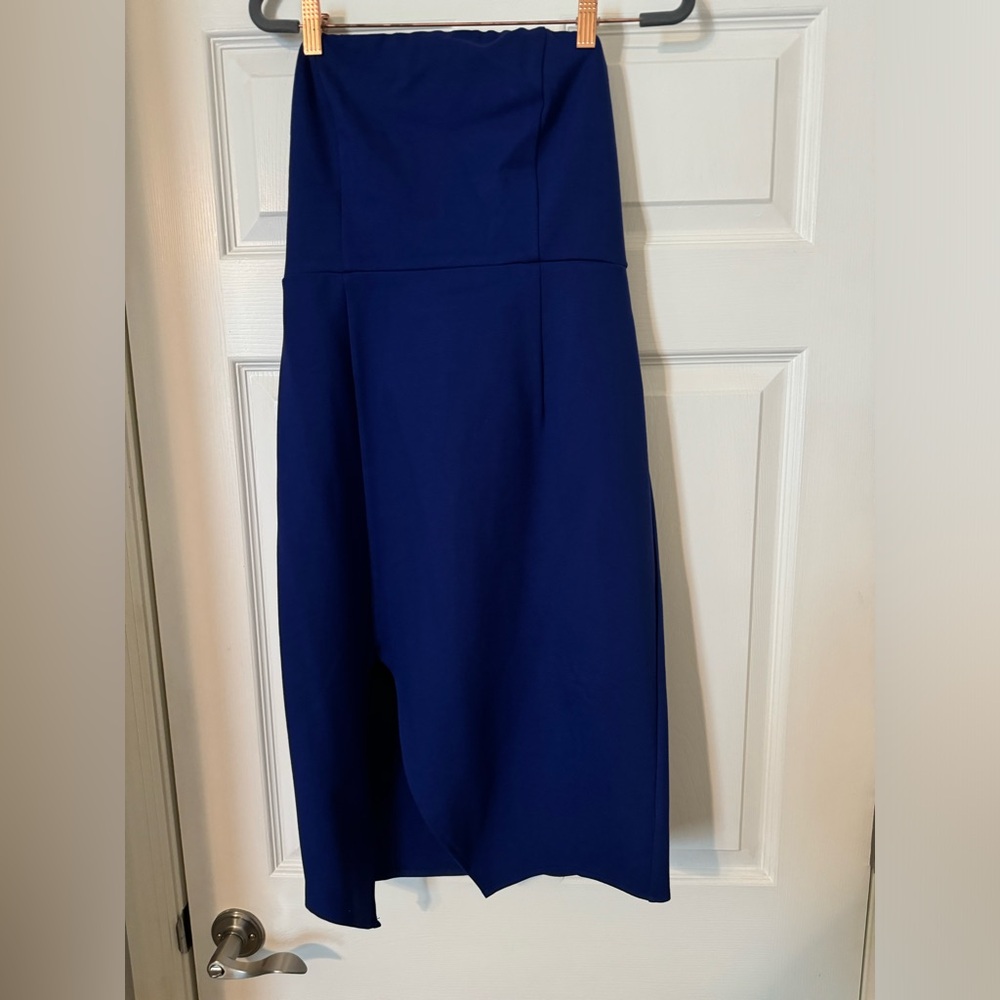 Lulus strapless blue dress
